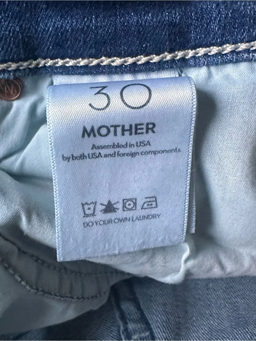 MOTHER Blue Jeans 30